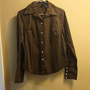 Brown Gap dress shirt
